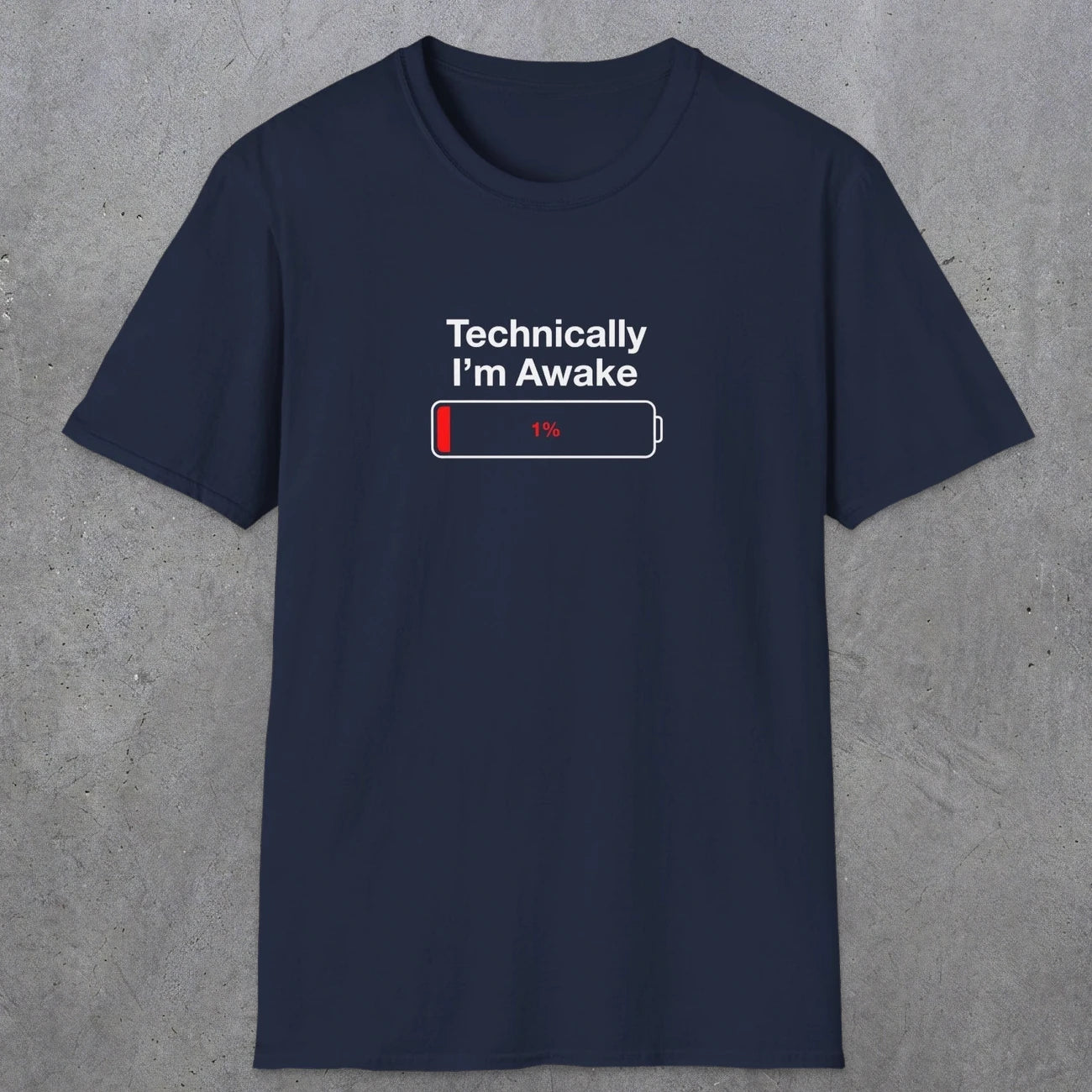 054 Technically I'm Awake | Funny Dad T-Shirt | RustyDad