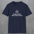 080 Garage thereapy where i rust in peace | Funny Dad T-Shirt | RustyDad