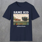 0550 Same Kid. Different Blocks. | Dad T-Shirt | RustyDad