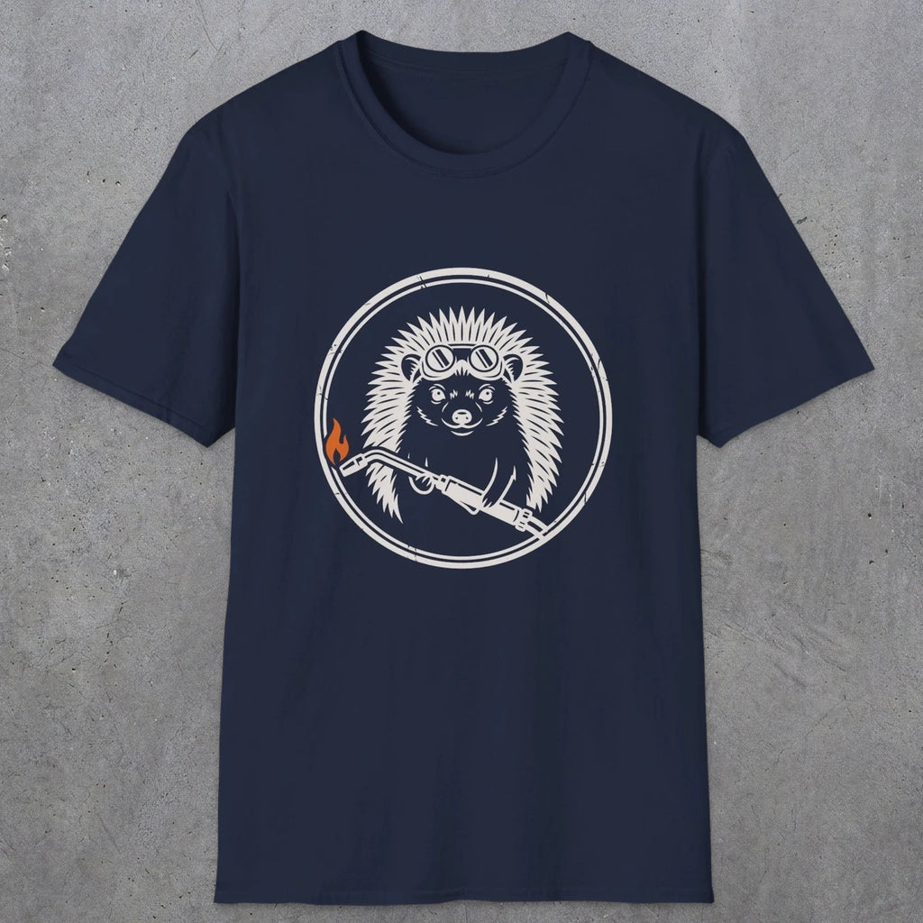 0630 Hedgehog Welder | Funny Dad T-Shirt | RustyDad