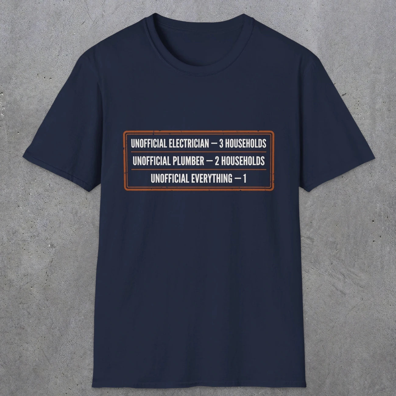 145 Unofficial Electrician Plumber Everything | Funny Dad T-Shirt | RustyDad