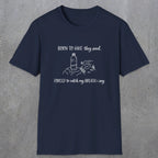 0111 Born to hike they said, forced to catch my breath i say | Funny Dad T-Shirt | RustyDad