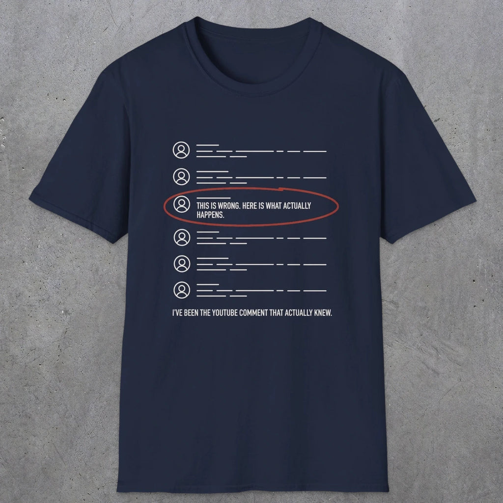 0158 Ive Been The Youtube Comment That Actually Knew | Funny Dad T-Shirt | RustyDad