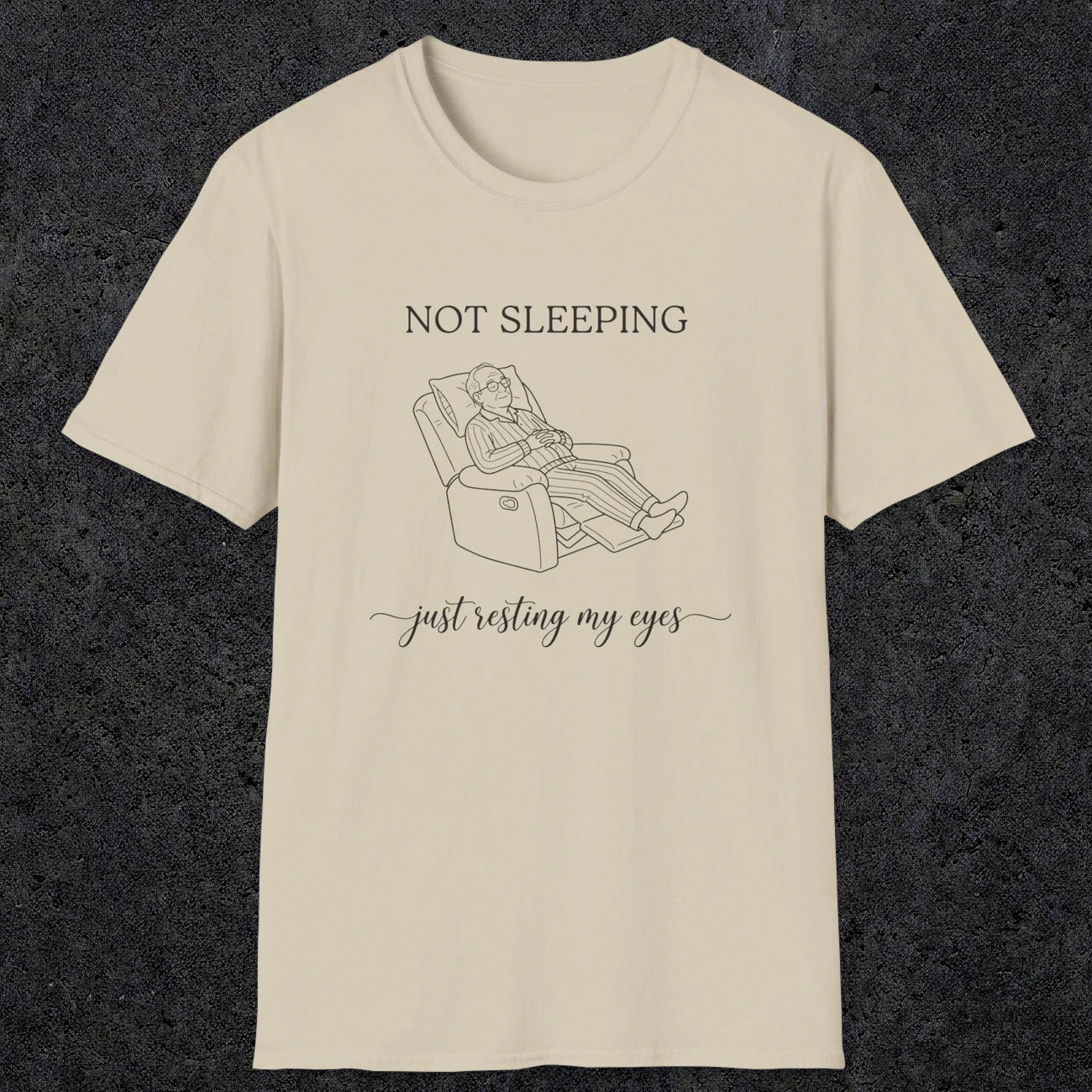 0073 Not sleeping just resting my eyes | Funny Dad T-Shirt | RustyDad