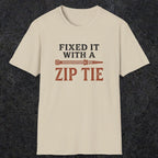 0035 Fixed it with a zip tie | Funny Dad T-Shirt | RustyDad