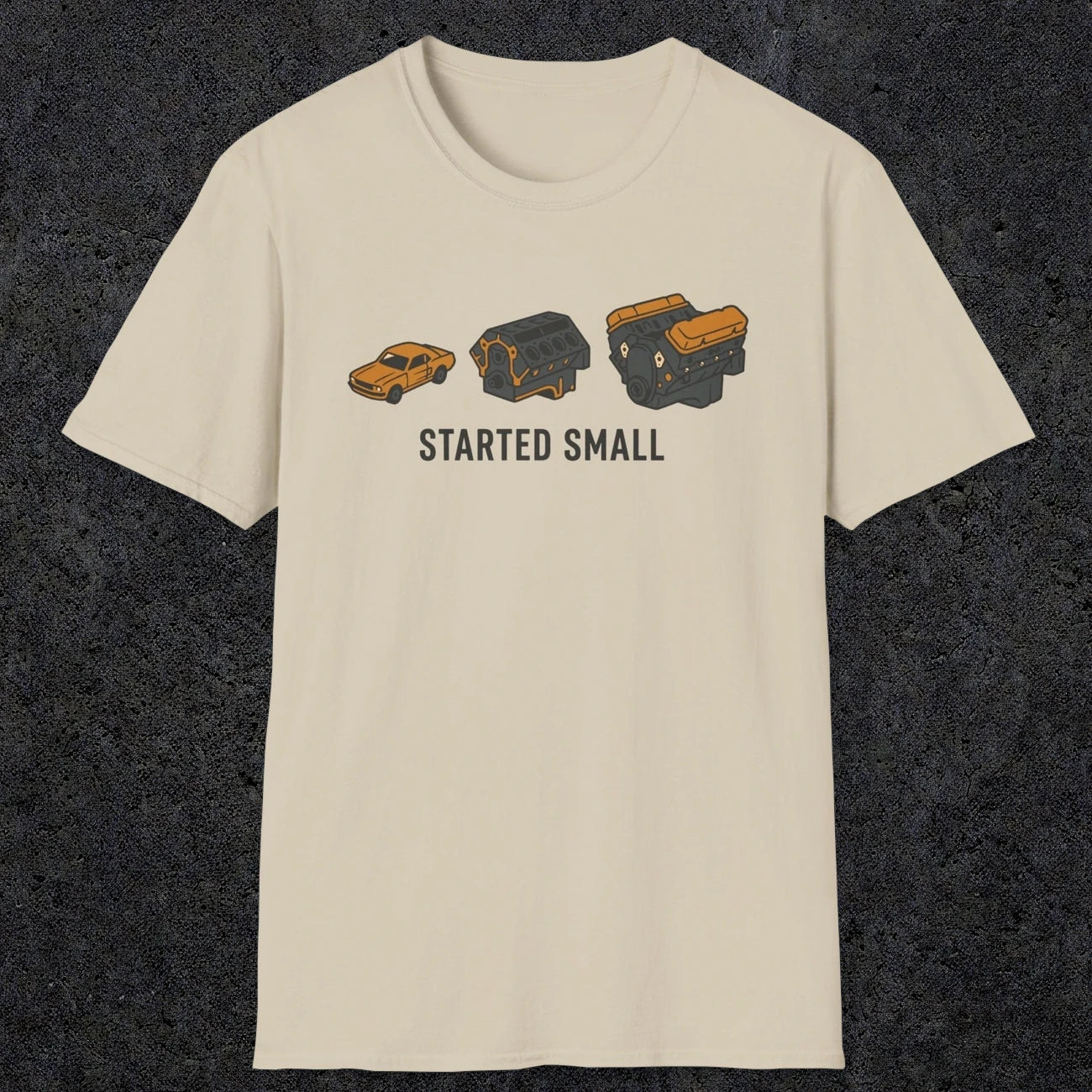 0555 Started Small. | Dad T-Shirt | RustyDad