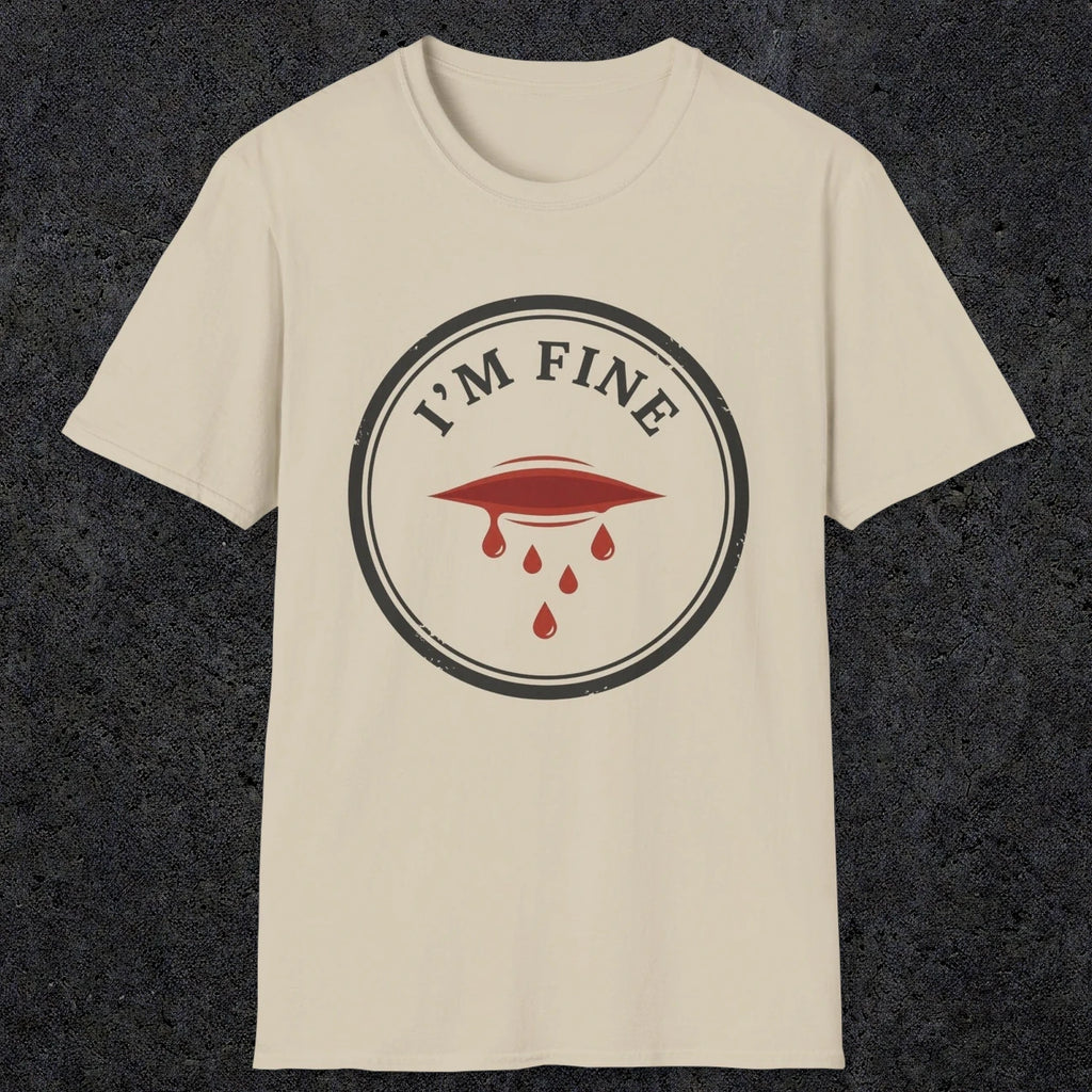 0484 I'M Fine | Funny Dad T-Shirt | RustyDad