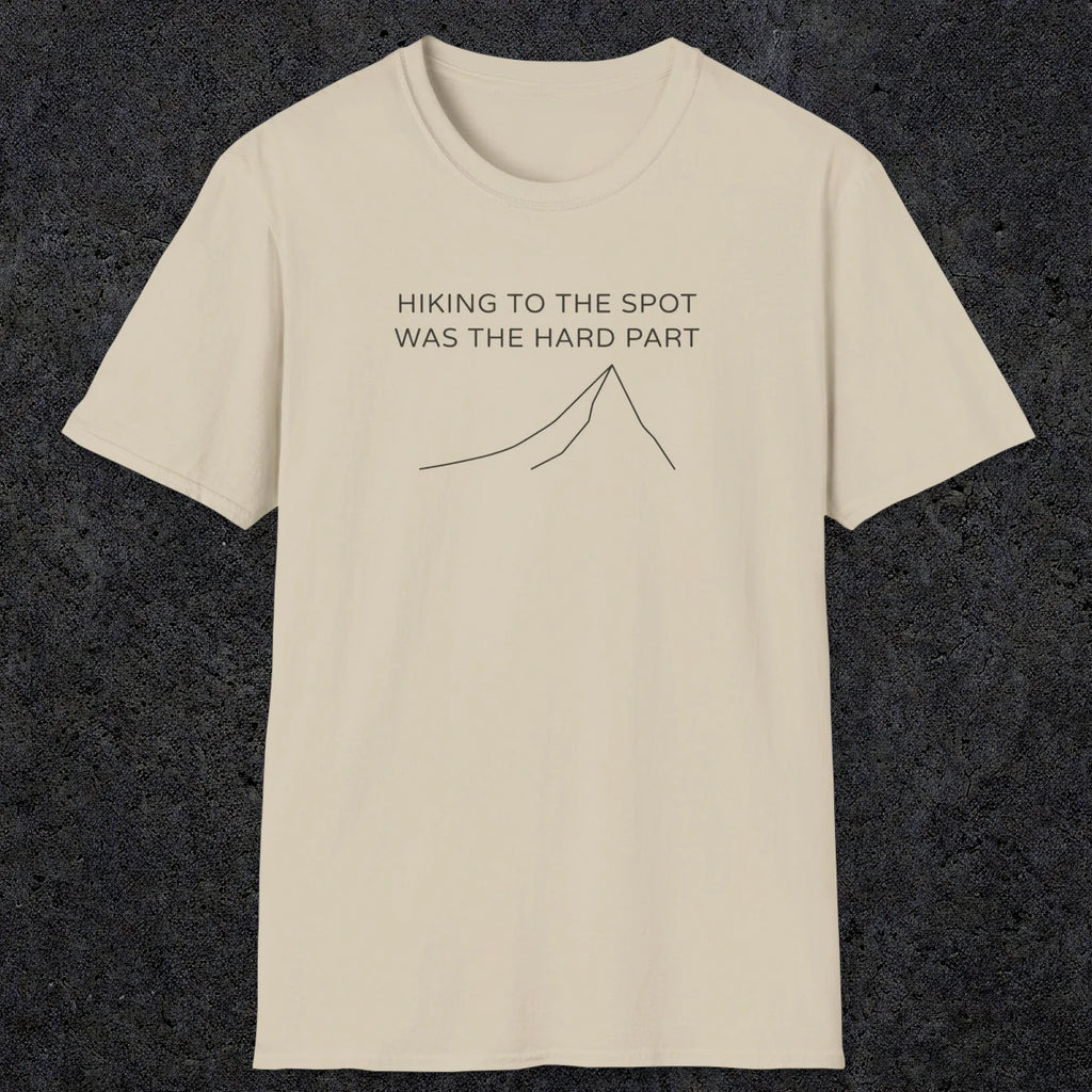 0679 Hiking To The Spot | Funny Dad T-Shirt | RustyDad