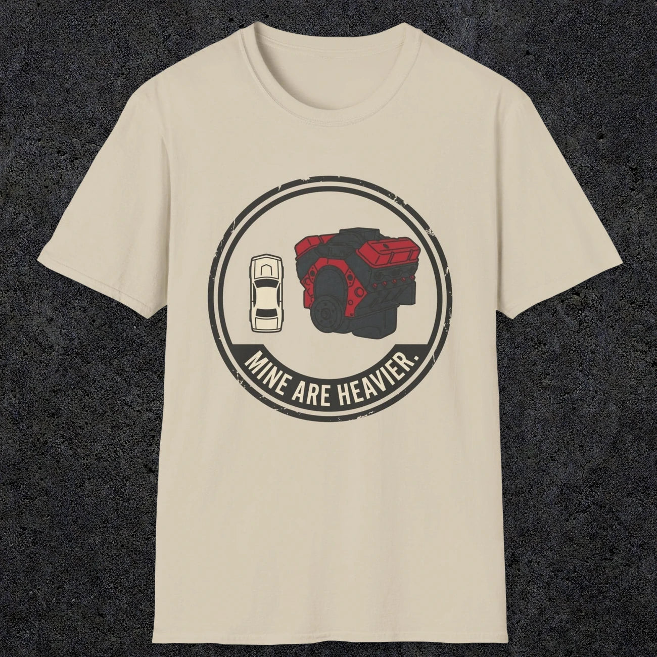 0551 Mine Are Heavier. | Funny Dad T-Shirt | RustyDad