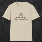 080 Garage thereapy where i rust in peace | Funny Dad T-Shirt | RustyDad
