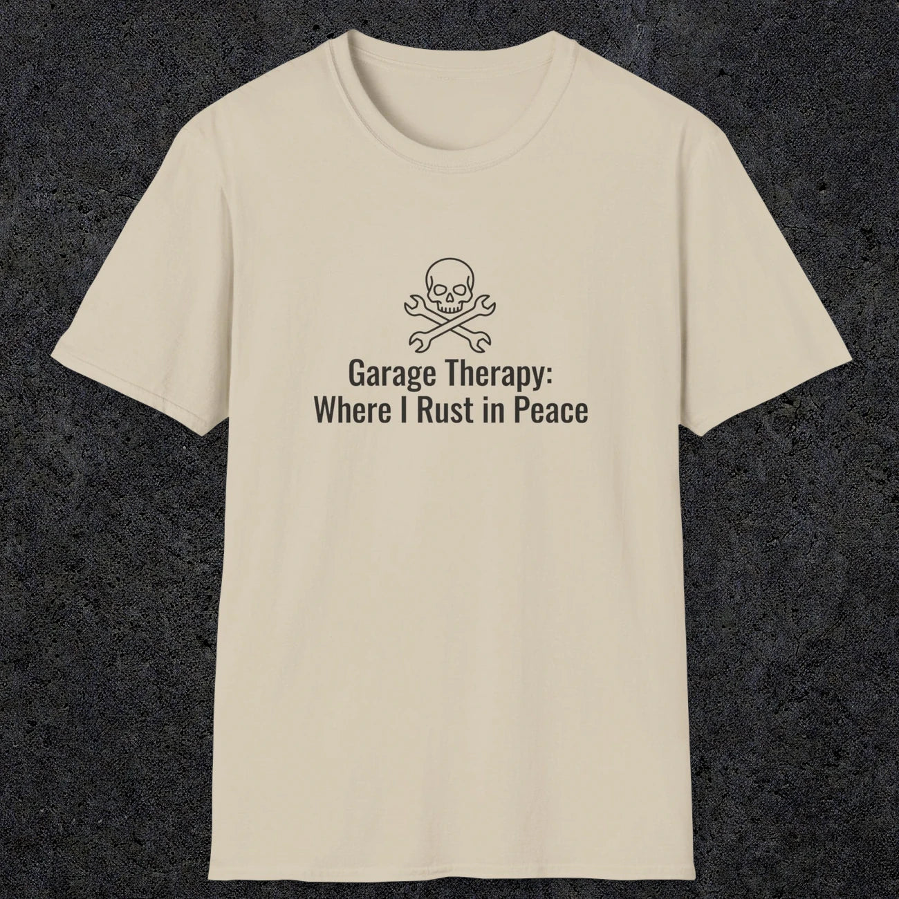 080 Garage thereapy where i rust in peace | Funny Dad T-Shirt | RustyDad