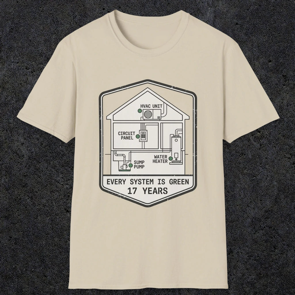 0092 Every System Is Green 17 Years | Funny Dad T-Shirt | RustyDad