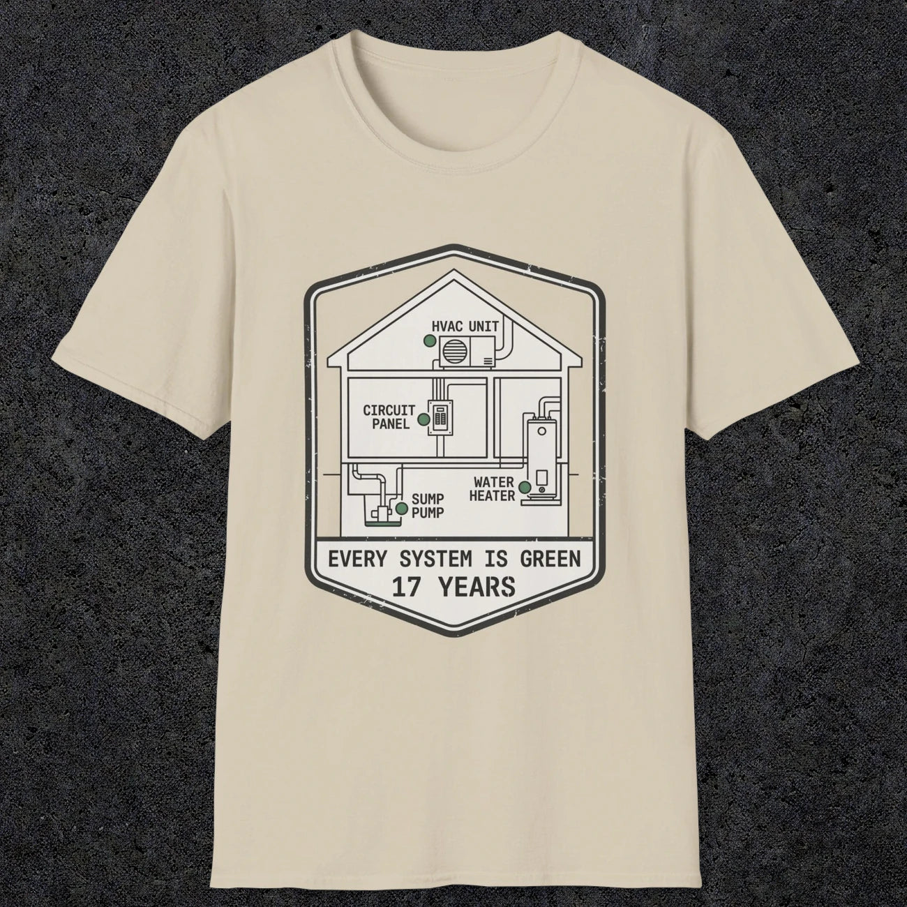 0092 Every System Is Green 17 Years | Funny Dad T-Shirt | RustyDad