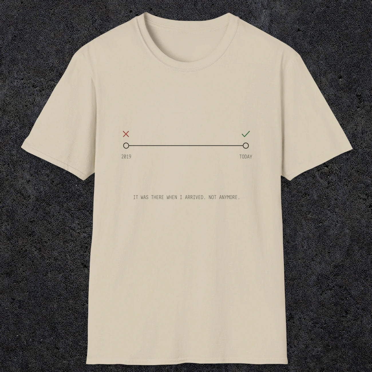 0128 It Was There When I Arrived Not Anymore | Funny Dad T-Shirt | RustyDad