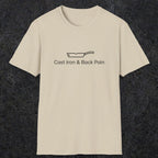 081 Cast iron & back pain | Funny Dad T-Shirt | RustyDad