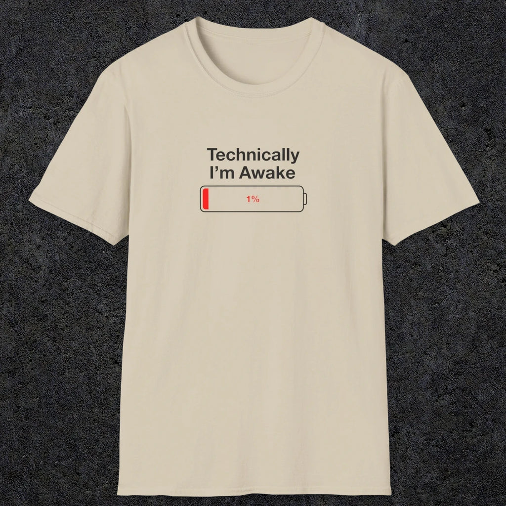 054 Technically I'm Awake | Funny Dad T-Shirt | RustyDad