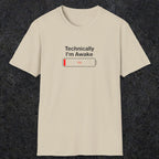 054 Technically I'm Awake | Funny Dad T-Shirt | RustyDad