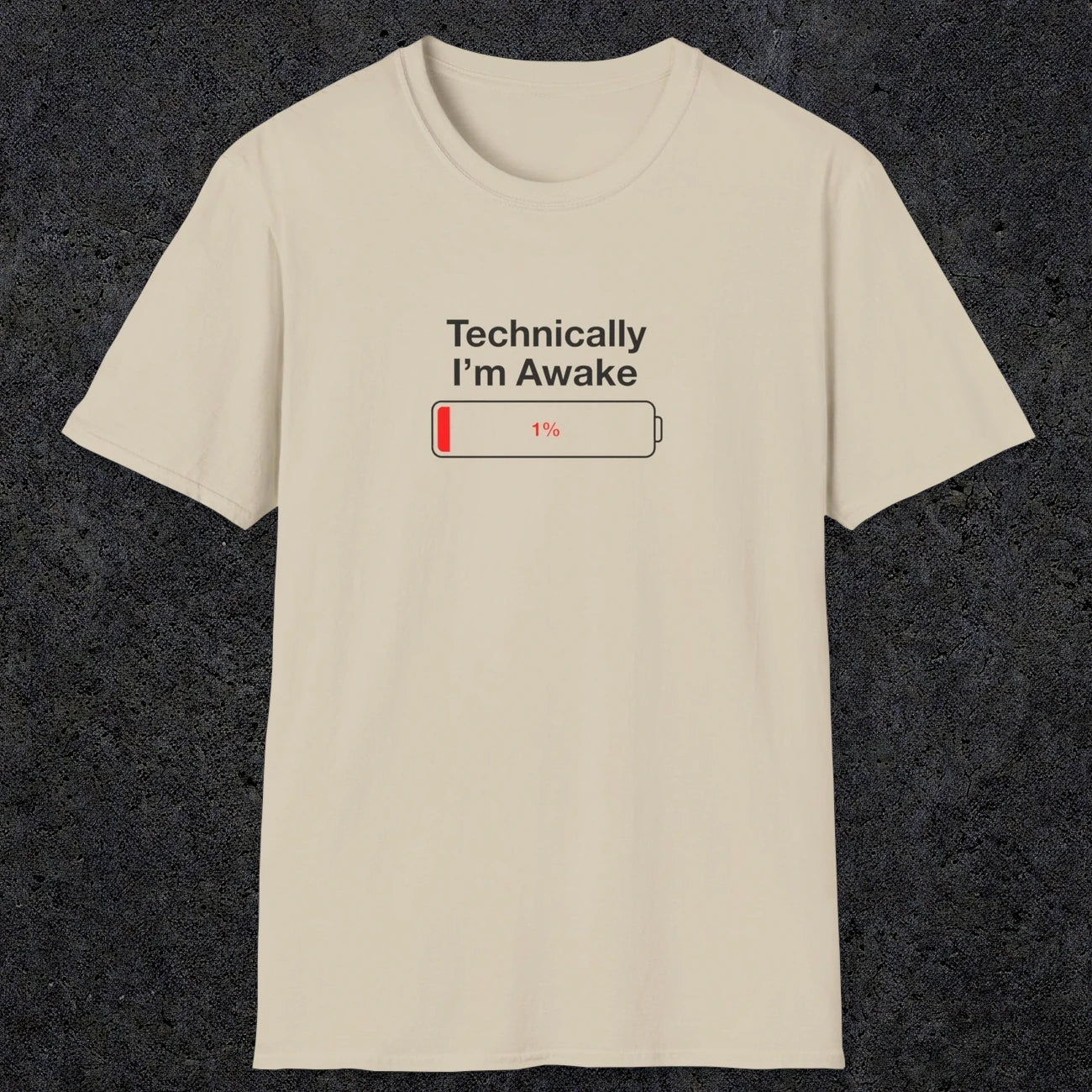 054 Technically I'm Awake | Funny Dad T-Shirt | RustyDad