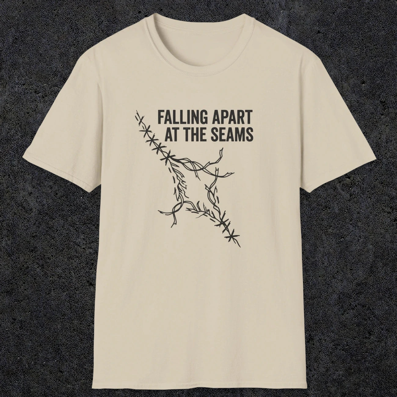 058 Falling apart at the seams | Funny Dad T-Shirt | RustyDad