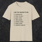 0094 I Am The Backup Plan | Funny Dad T-Shirt | RustyDad