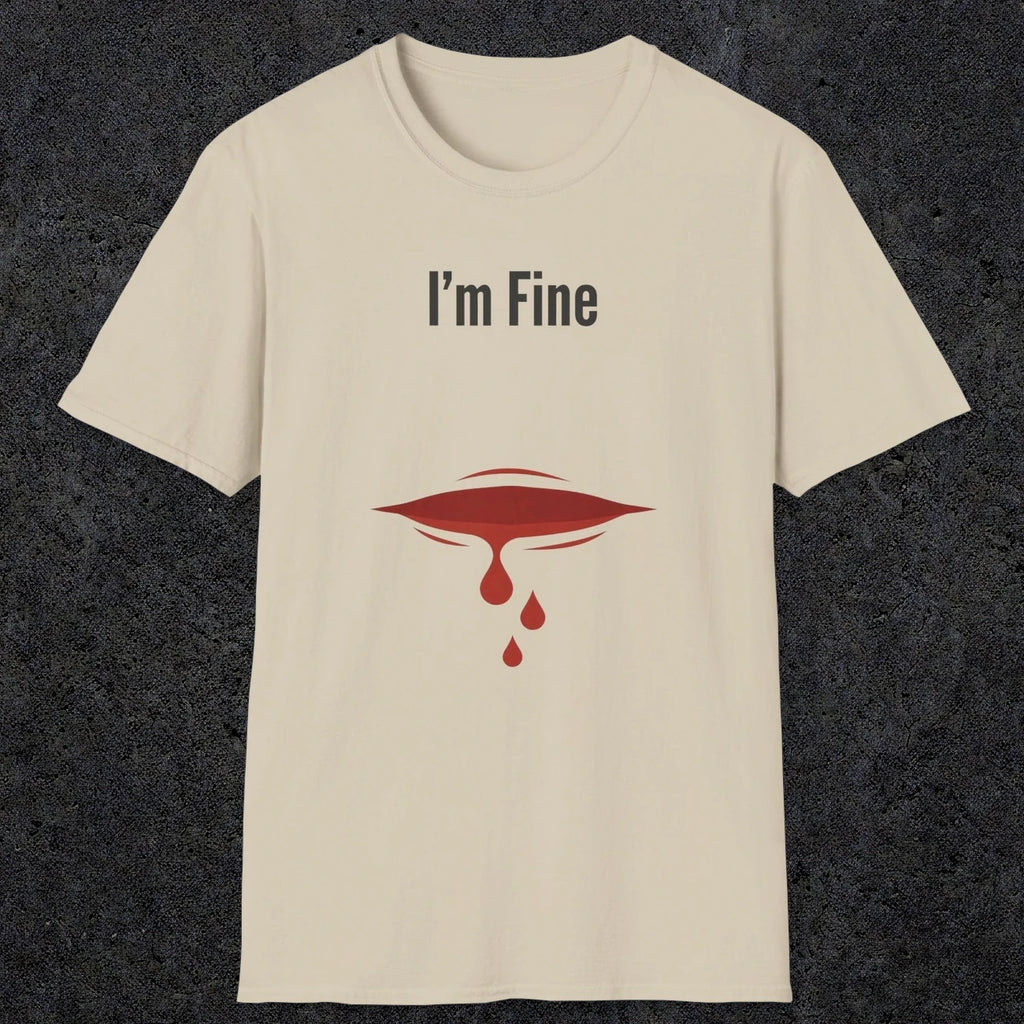 0485 I'M Fine | Funny Dad T-Shirt | RustyDad