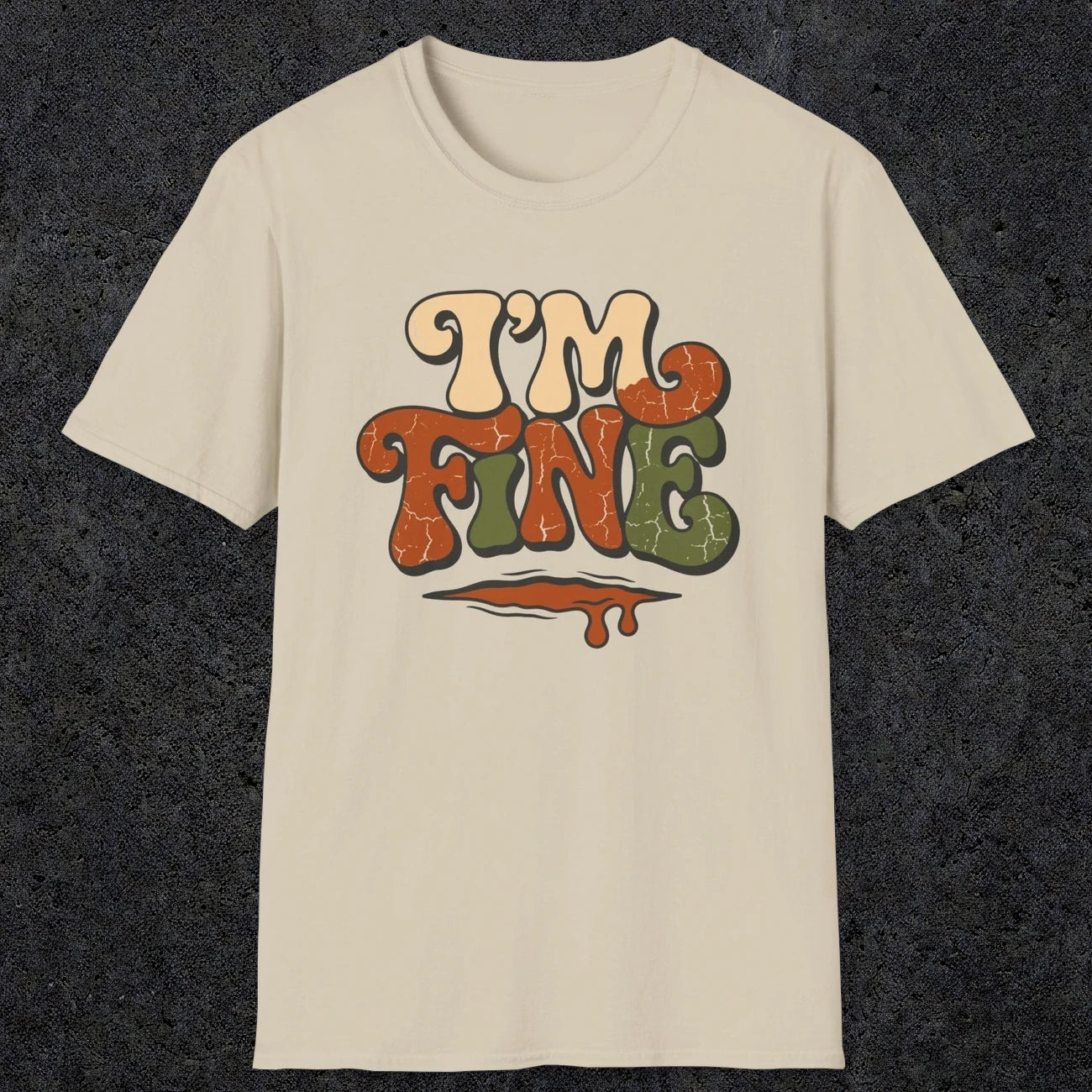 0487 I'M Fine | Funny Dad T-Shirt | RustyDad