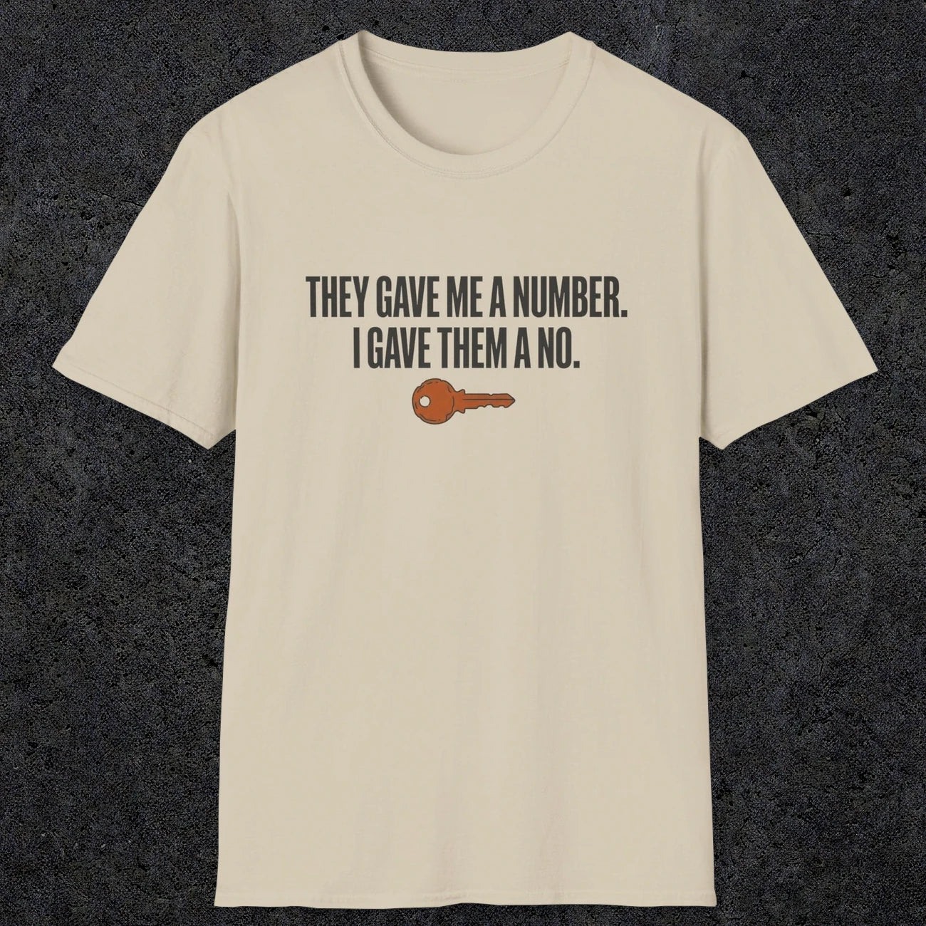 0179 They Gave Me A Number I Gave Them A No | Funny Dad T-Shirt | RustyDad