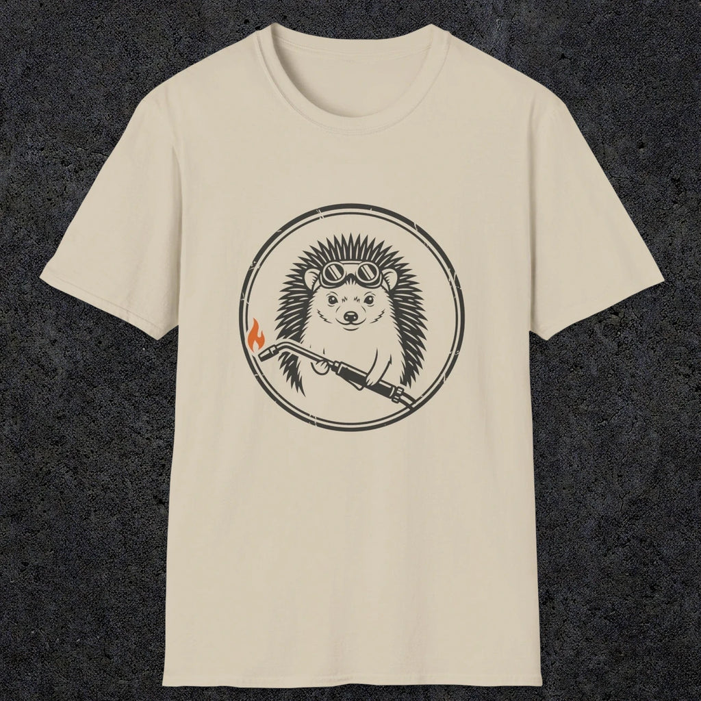 0630 Hedgehog Welder | Funny Dad T-Shirt | RustyDad
