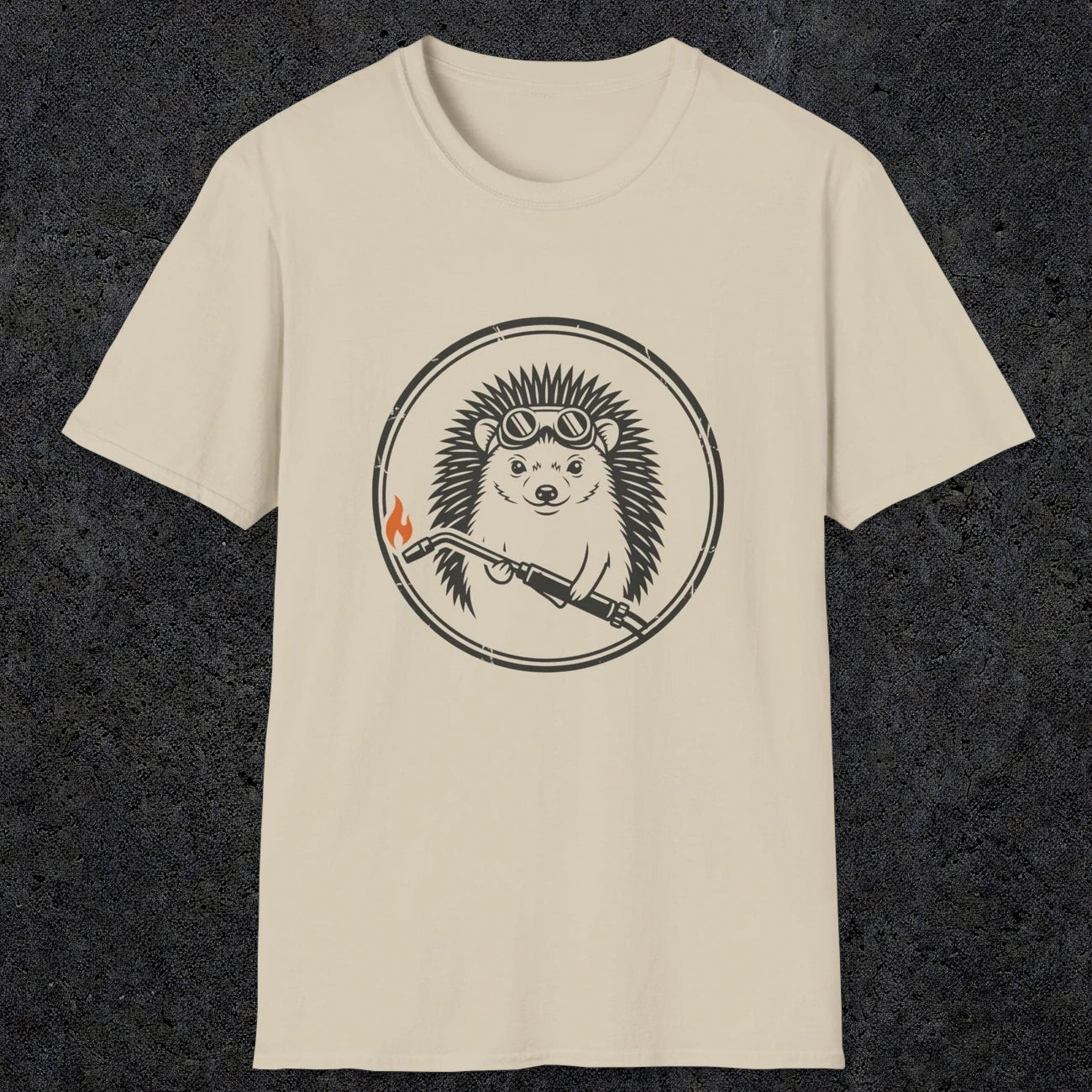 0630 Hedgehog Welder | Funny Dad T-Shirt | RustyDad