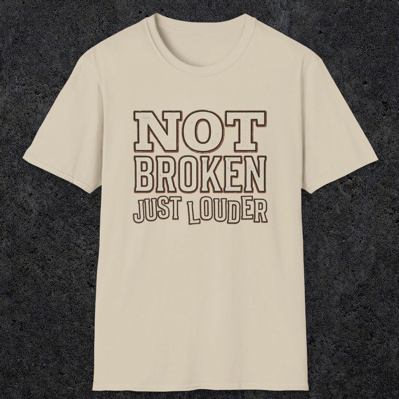 0014 Not broken just louder | Funny Dad T-Shirt | RustyDad
