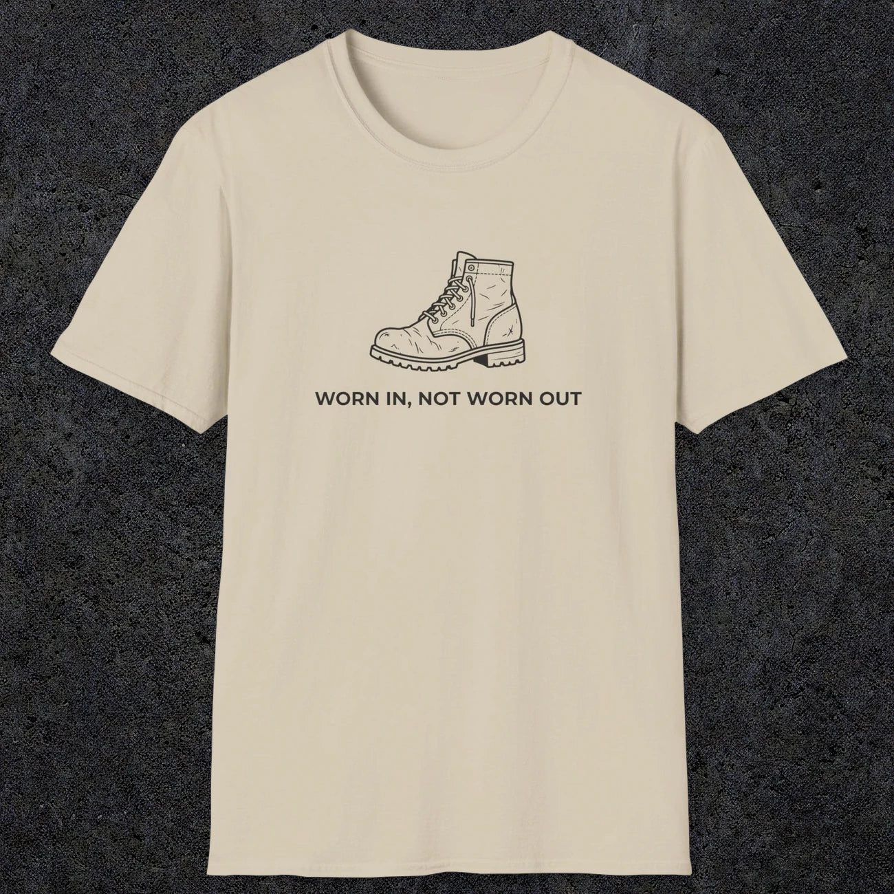 072 Worn in, not worn out | Funny Dad T-Shirt | RustyDad