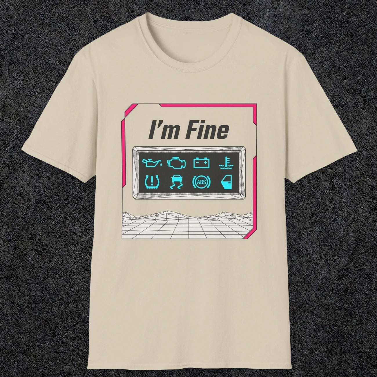 0494 I'M Fine | Funny Dad T-Shirt | RustyDad
