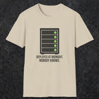 0111 Deployed At Midnight Nobody Knows | Funny Dad T-Shirt | RustyDad