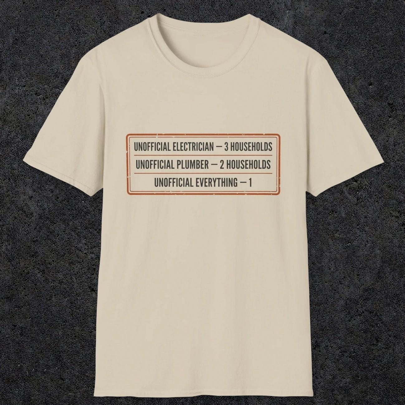 145 Unofficial Electrician Plumber Everything | Funny Dad T-Shirt | RustyDad