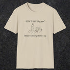0111 Born to hike they said, forced to catch my breath i say | Funny Dad T-Shirt | RustyDad