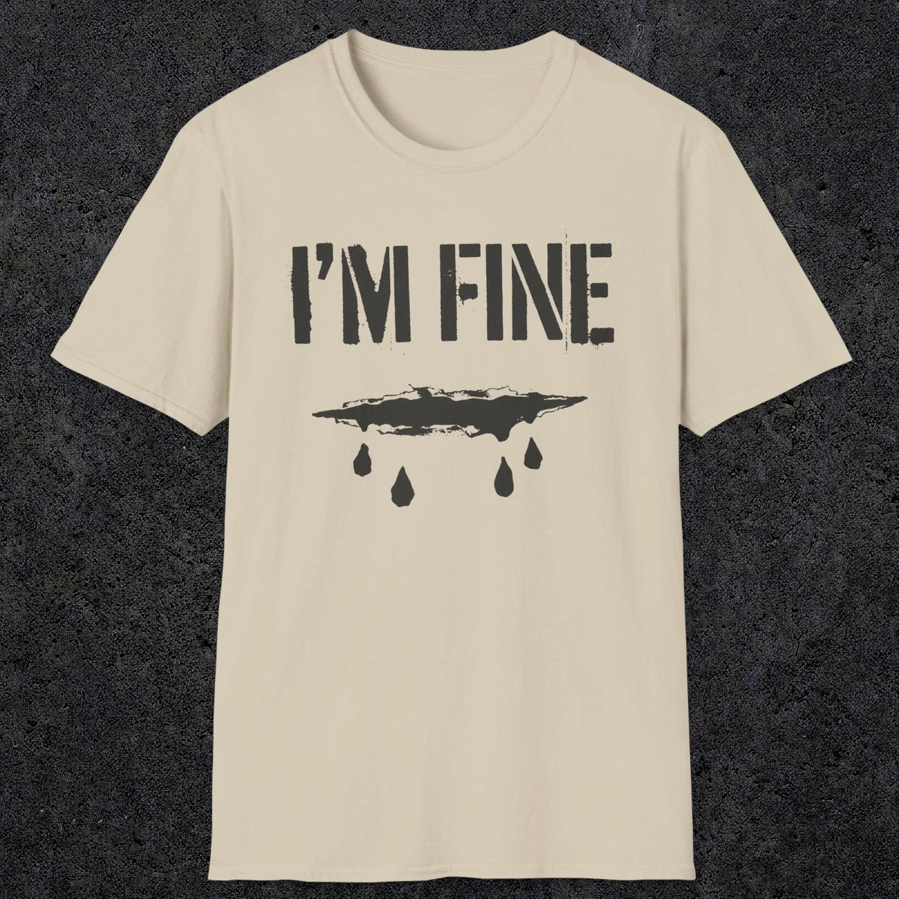 0490 I'M Fine | Funny Dad T-Shirt | RustyDad