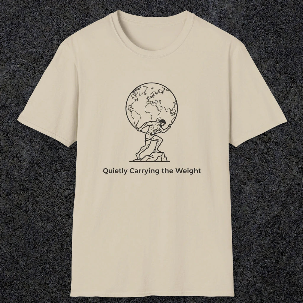 062 Quietly Carrying the weight | Funny Dad T-Shirt | RustyDad