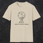 062 Quietly Carrying the weight | Funny Dad T-Shirt | RustyDad