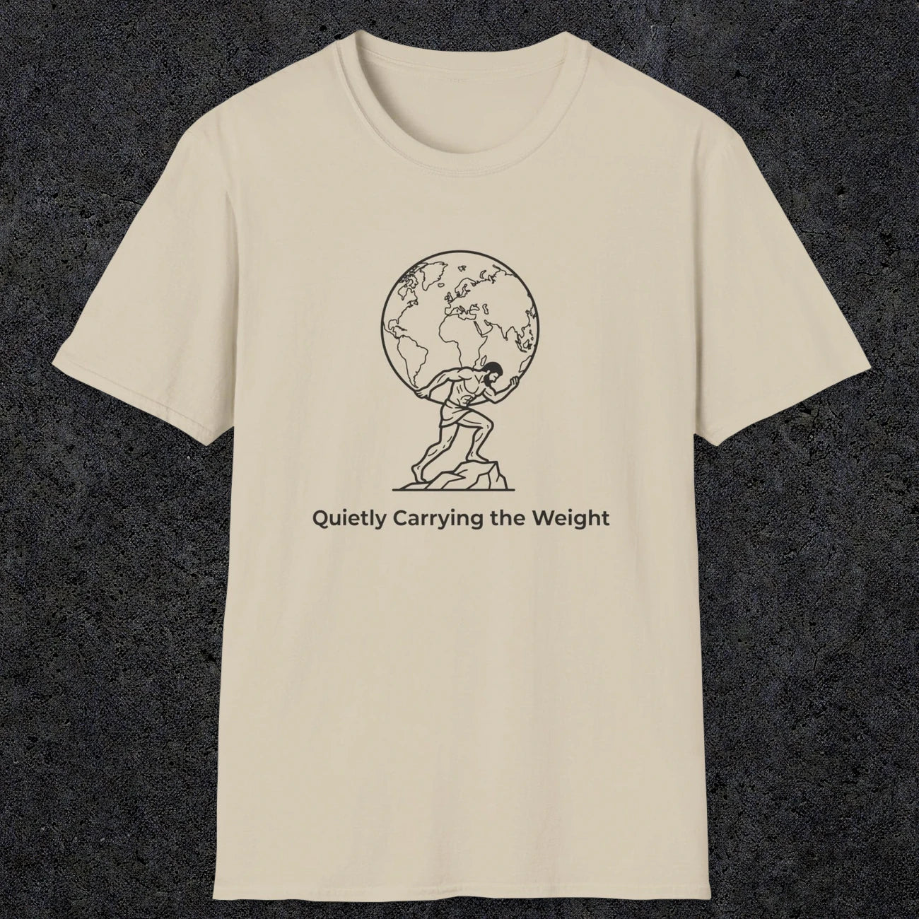 062 Quietly Carrying the weight | Funny Dad T-Shirt | RustyDad