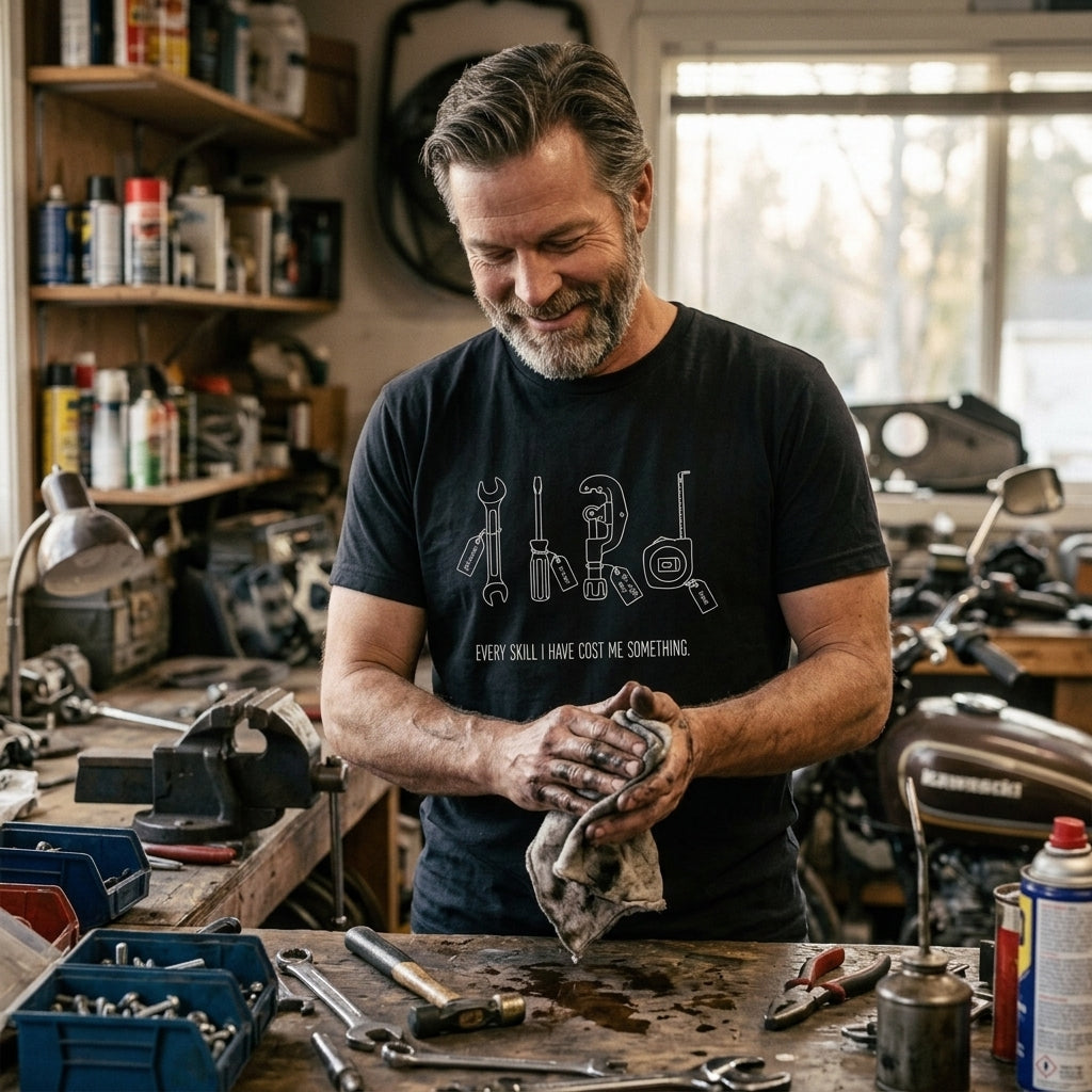 Great gift for handymen, tradesmen, and dads who learned the hard way.