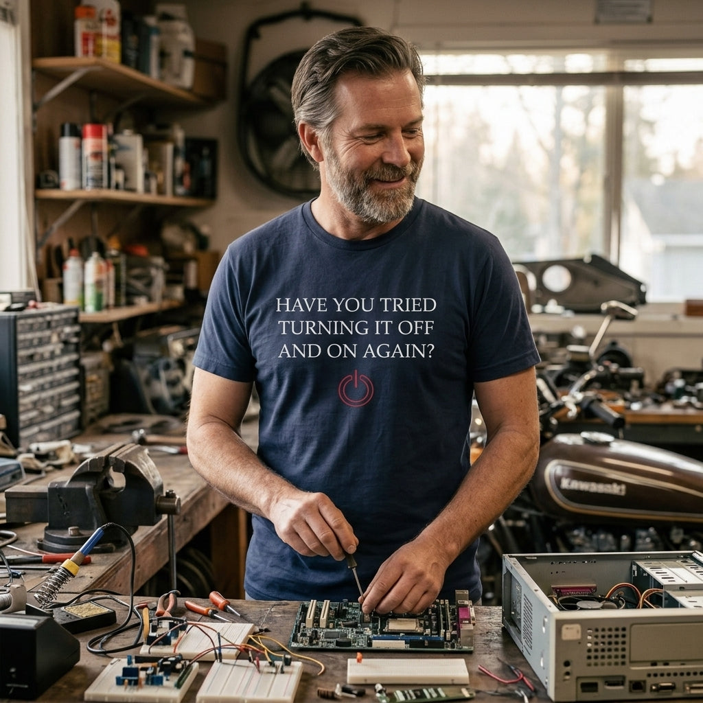 Great gift for IT guys, handymen, and dads who are tired of being the household help desk.