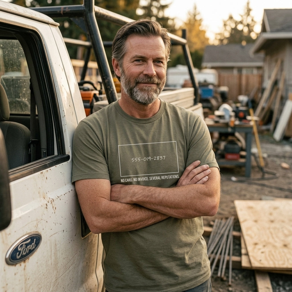 Great gift for independent contractors, handymen, and guys who work exclusively through personal referrals.