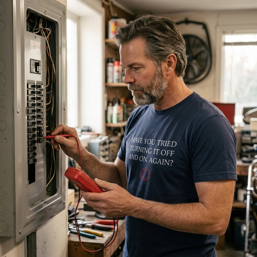 Great gift for IT guys, handymen, and dads who are tired of being the household help desk.