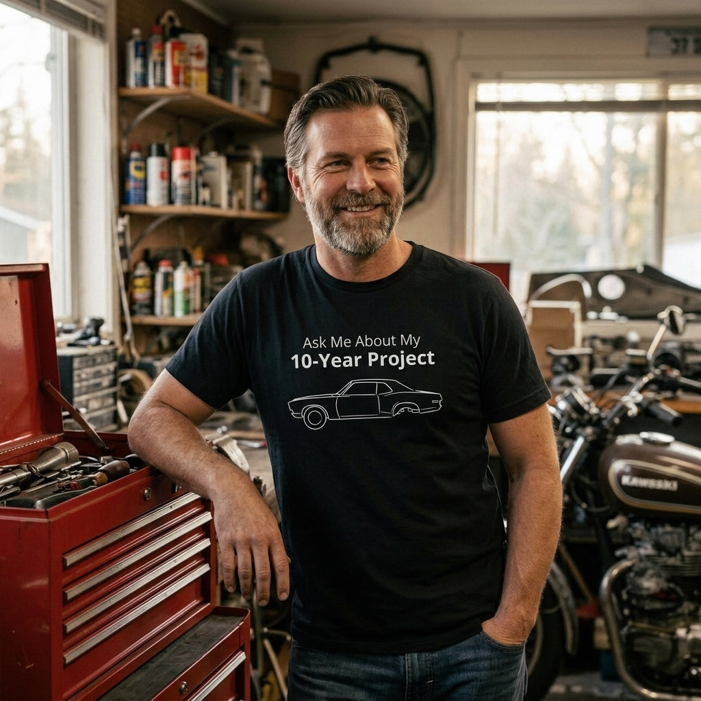 Great gift for car guys, DIY mechanics, and anyone with a permanent project in the garage.
