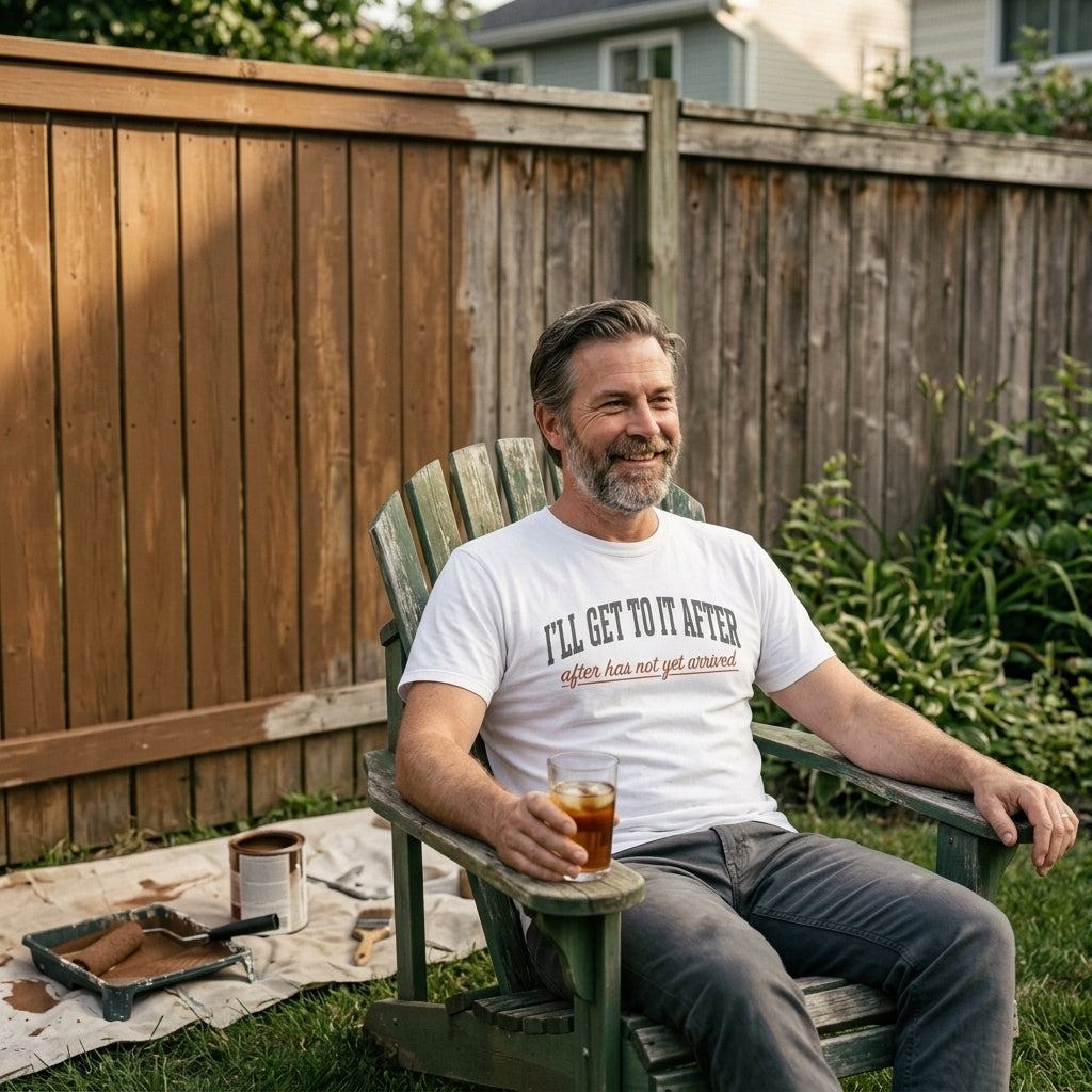 Great gift for husbands with a long to-do list and dads who finish things when they feel like it.