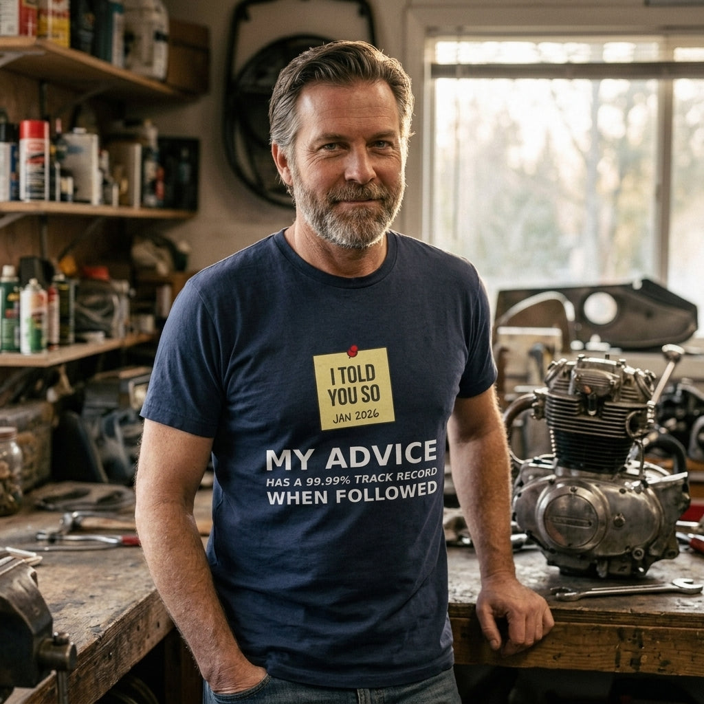 Great gift for dads who are always right and handymen who have seen it all before.
