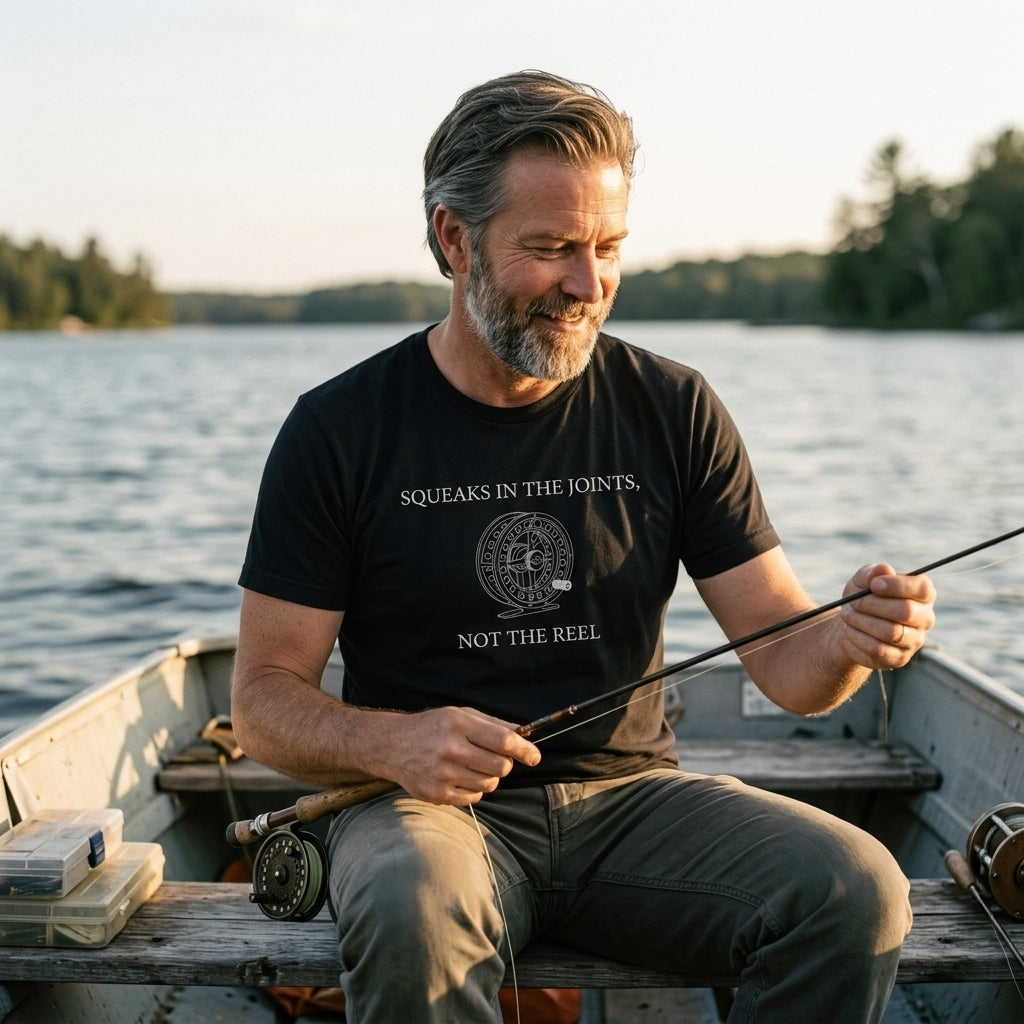 Great gift for the fisherman who makes more noise than his tackle.