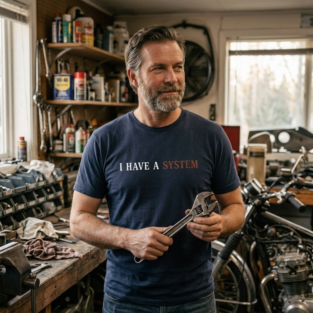Great gift for dads who live by their own logic and handymen who find order in the mess.