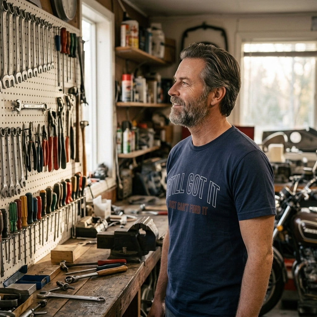 Great gift for dads, grandpas, and guys who spend more time looking for the tool than using it.
