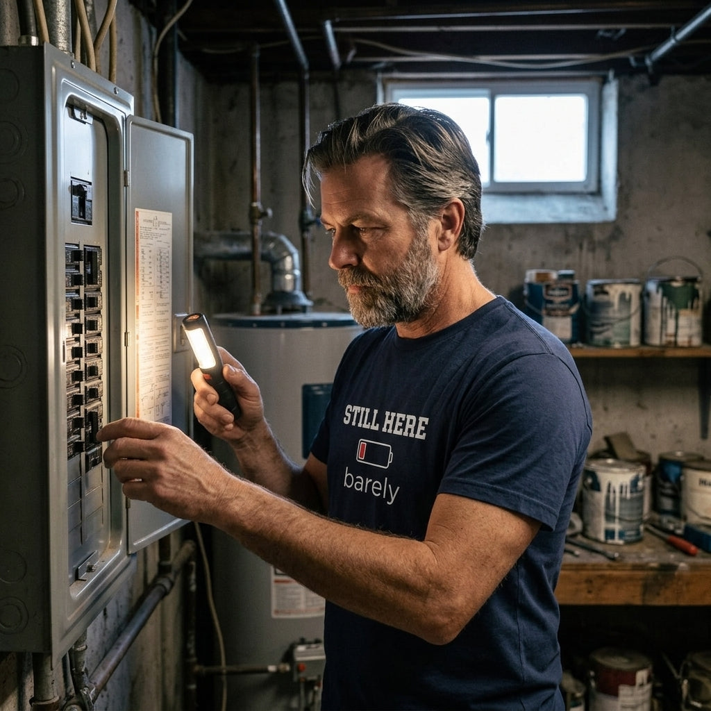 Great gift for dads nearing retirement or anyone who has been on the job since the battery was full.